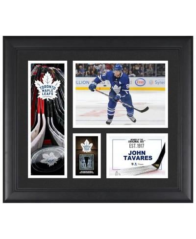 Fanatics Authentic John Tavares Toronto Maple Leafs Framed 15" X 17" Player Collage With A Piece Of Game-used Puck In Multi