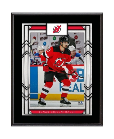 Fanatics Authentic Jonas Siegenthaler New Jersey Devils 10.5" X 13" Sublimated Player Plaque In Multi