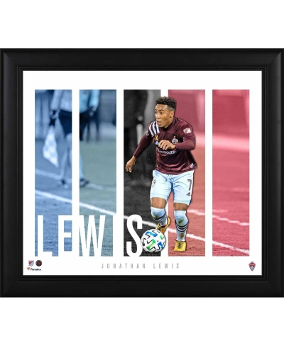 Fanatics Authentic Jonathan Lewis Colorado Rapids Framed 15" X 17" Player Panel Collage In Multi
