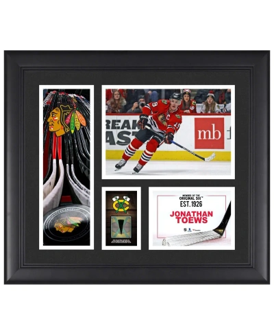 Fanatics Authentic Jonathan Toews Chicago Blackhawks Framed 15" X 17" Player Collage With A Piece Of Game-used Puck In Multi