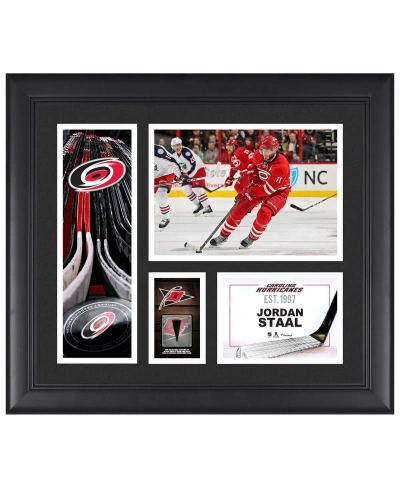 Fanatics Authentic Jordan Staal Carolina Hurricanes Framed 15" X 17" Player Collage With A Piece Of Game-used Puck In Multi