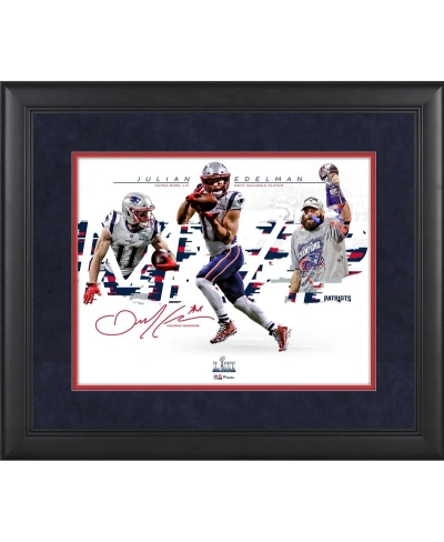 Fanatics Authentic Julian Edelman New England Patriots Framed 11" X 14" Super Bowl Liii Mvp Photograph In Multi