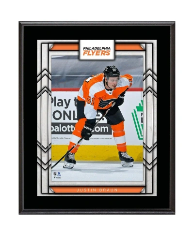 Fanatics Authentic Justin Braun Philadelphia Flyers 10.5" X 13" Sublimated Player Plaque In Multi