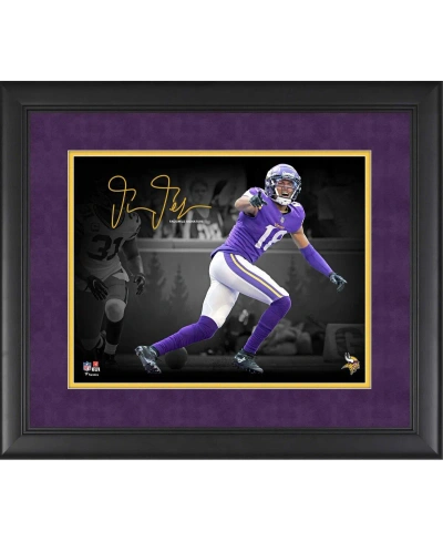 Fanatics Authentic Justin Jefferson Minnesota Vikings Facsimile Signature Framed 11" X 14" Spotlight Photograph In Multi