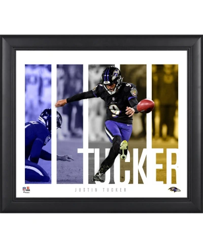 Fanatics Authentic Justin Tucker Baltimore Ravens Framed 15" X 17" Player Panel Collage In Multi
