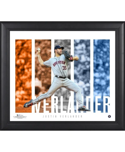 Fanatics Authentic Justin Verlander Houston Astros Framed 15" X 17" Player Panel Collage In Multi
