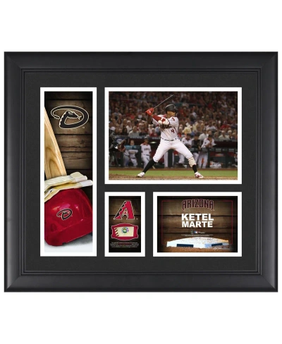 Fanatics Authentic Ketel Marte Arizona Diamondbacks Framed 15" X 17" Player Collage With A Piece Of Game-used Ball In Multi