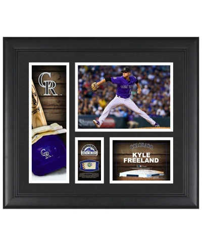 Fanatics Authentic Kyle Freeland Colorado Rockies Framed 15" X 17" Player Collage With A Piece Of Game-used Ball In Multi