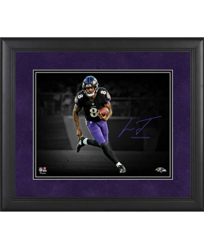 Fanatics Authentic Lamar Jackson Baltimore Ravens Framed 11" X 14" Spotlight Photograph In Multi
