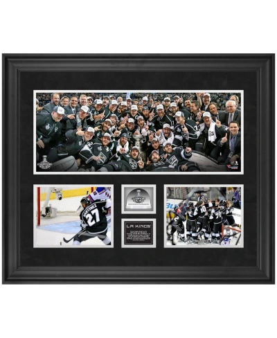 Fanatics Authentic Los Angeles Kings Framed 20" X 24" 2014 Stanley Cup Champions 3-photograph Collage With Game-used Ic In Multi