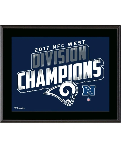 Fanatics Authentic Los Angeles Rams 10.5" X 13" 2017 Nfc West Champions Sublimated Plaque In Multi