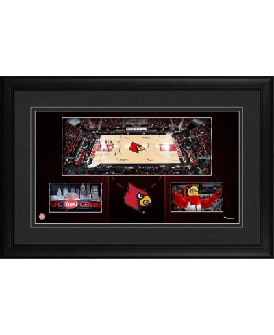 Fanatics Authentic Louisville Cardinals Framed 10'' X 18'' Kfc Yum! Center Panoramic Collage In Multi