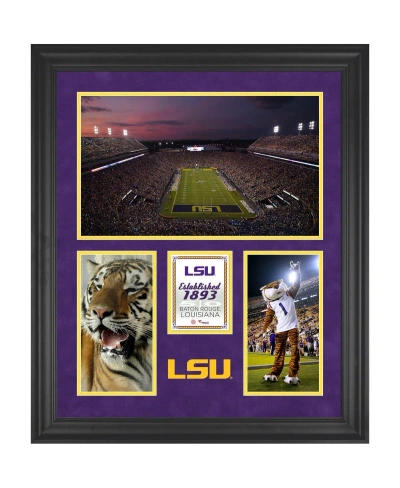 Fanatics Authentic Lsu Tigers Tiger Stadium Framed 20'' X 24'' 3-opening Collage In Multi