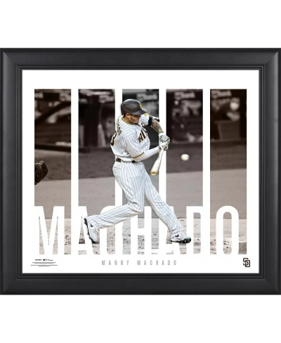Fanatics Authentic Manny Machado San Diego Padres Framed 15" X 17" Player Panel Hitting Collage In Multi