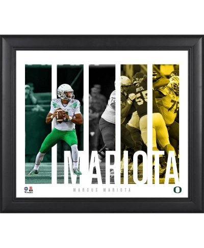 Fanatics Authentic Marcus Mariota Oregon Ducks Framed 15'' X 17'' Player Panel Collage In Multi