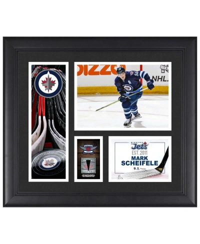 Fanatics Authentic Mark Scheifele Winnipeg Jets Framed 15" X 17" Player Collage With A Piece Of Game-used Puck In Multi