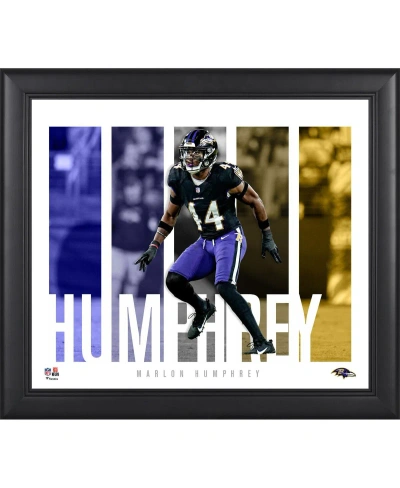 Fanatics Authentic Marlon Humphrey Baltimore Ravens Framed 15" X 17" Player Panel Collage In Multi