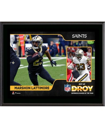 Fanatics Authentic Marshon Lattimore New Orleans Saints 2017 Defensive Rookie Of The Year 10.5" X 13" Sublimated Plaque In Multi