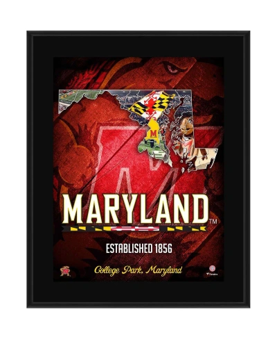 Fanatics Authentic Maryland Terrapins 10.5" X 13" 2018 Sublimated State Plaque In Multi