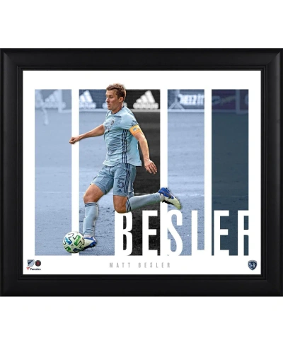 Fanatics Authentic Matt Besler Sporting Kansas City Framed 15" X 17" Player Panel Collage In Multi
