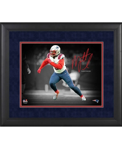 Fanatics Authentic Matthew Judon New England Patriots Facsimile Signature Framed 11" X 14" Spotlight Photograph In Multi