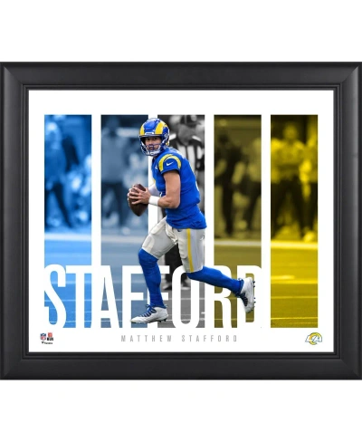 Fanatics Authentic Matthew Stafford Los Angeles Rams Framed 15" X 17" Player Panel Collage In Multi