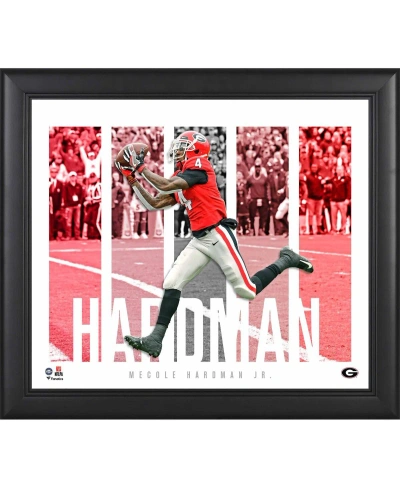 Fanatics Authentic Mecole Hardman Georgia Bulldogs Framed 15" X 17" Player Panel Collage In Multi