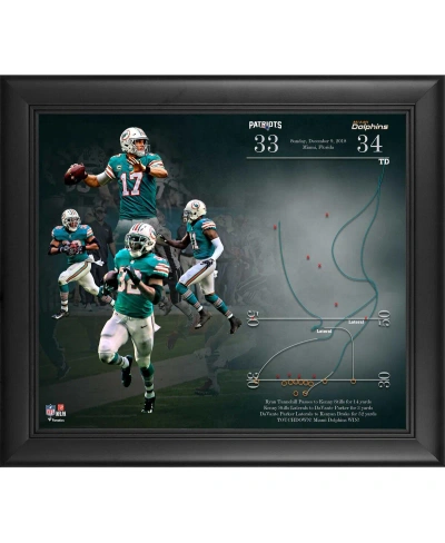 Fanatics Authentic Miami Dolphins Framed 15" X 17" Miracle In Miami Collage In Multi