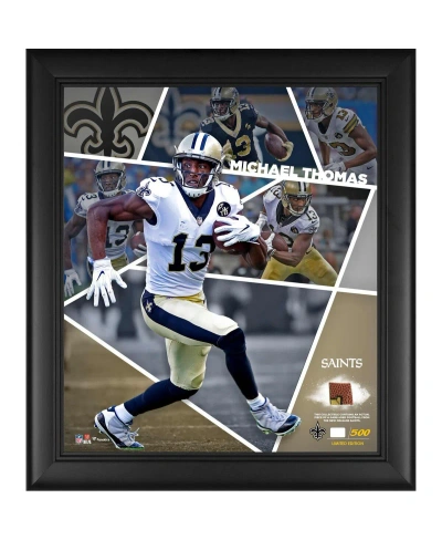 Fanatics Authentic Michael Thomas New Orleans Saints Framed 15" X 17" Impact Player Collage With A Piece Of Game-used F In Multi