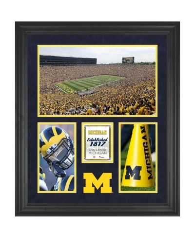 Fanatics Authentic Michigan Wolverines Michigan Stadium Framed 20'' X 24'' 3-opening Collage In Multi