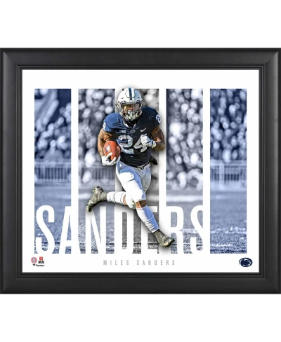 Fanatics Authentic Miles Sanders Penn State Nittany Lions Framed 15" X 17" Player Panel Collage In Multi