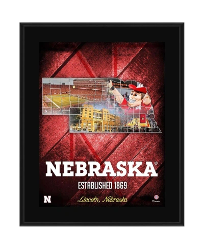 Fanatics Authentic Nebraska Huskers 10.5" X 13" 2018 Sublimated State Plaque In Multi