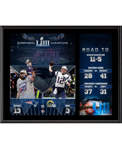 Fanatics Authentic New England Patriots 12" X 15" Super Bowl Liii Champions Sublimated Plaque In Multi