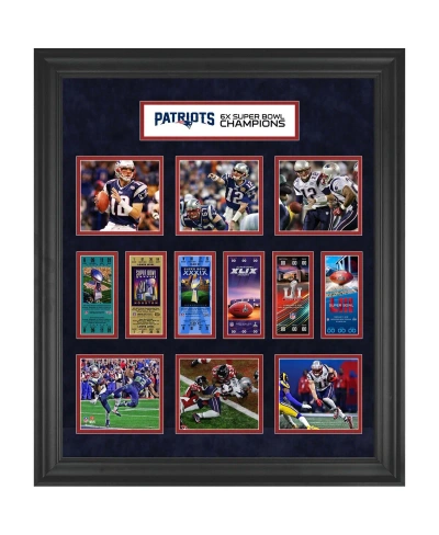 Fanatics Authentic New England Patriots Framed 23" X 27" 6-time Super Bowl Champion Ticket Collage In Multi
