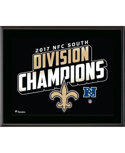 Fanatics Authentic New Orleans Saints 10.5" X 13" 2017 Nfc South Champions Sublimated Plaque In Multi