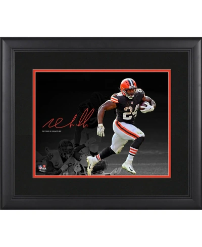 Fanatics Authentic Nick Chubb Cleveland Browns Framed 11" X 14" Spotlight Photograph In Multi