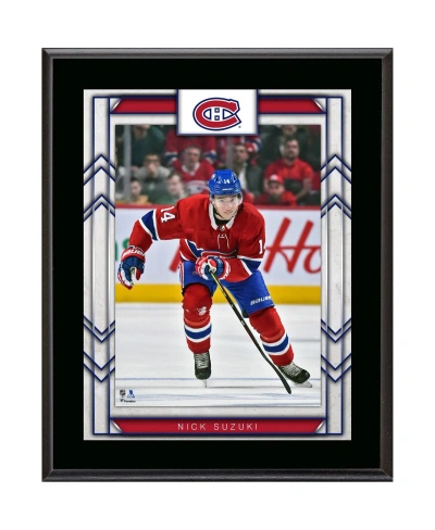 Fanatics Authentic Nick Suzuki Montreal Canadiens 10.5" X 13" Red Jersey Sublimated Player Plaque In Multi