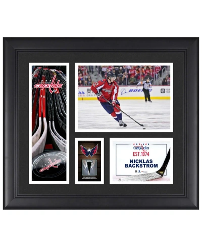 Fanatics Authentic Nicklas Backstrom Washington Capitals Framed 15" X 17" Player Collage With A Piece Of Game-used Puck In Multi