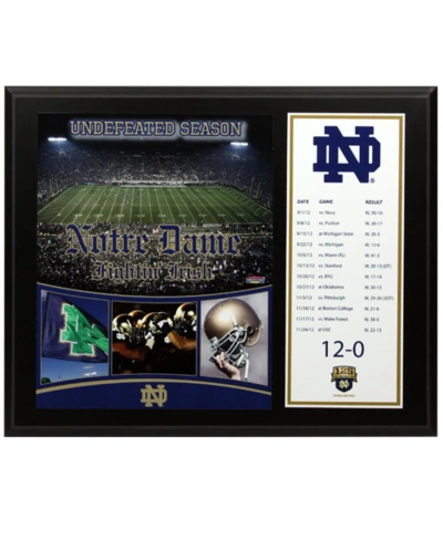 Fanatics Authentic Notre Dame Fighting Irish 12" X 15" 2012 Undefeated Season Regular Season Sublimated Plaque In Multi