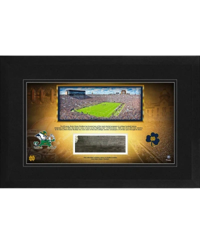 Fanatics Authentic Notre Dame Fighting Irish Framed 10" X 18" Stadium Panoramic Photograph With Bench From Notre Dame S In Multi