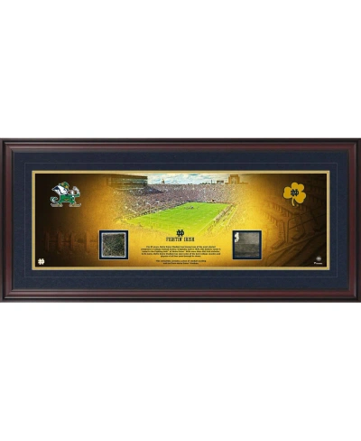 Fanatics Authentic Notre Dame Fighting Irish Framed 10" X 30" Stadium Panoramic Photograph With Freeze Dried Turf And B In Multi
