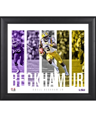 Fanatics Authentic Odell Beckham Jr. Lsu Tigers Framed 15'' X 17'' Player Panel Collage In Multi