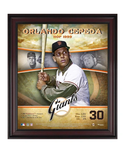 Fanatics Authentic Orlando Cepeda San Francisco Giants Framed 15" X 17" Hall Of Fame Career Profile In Multi