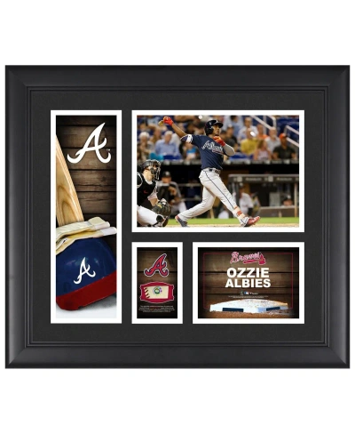 Fanatics Authentic Ozzie Albies Atlanta Braves Framed 15" X 17" Player Collage With A Piece Of Game-used Ball In Multi