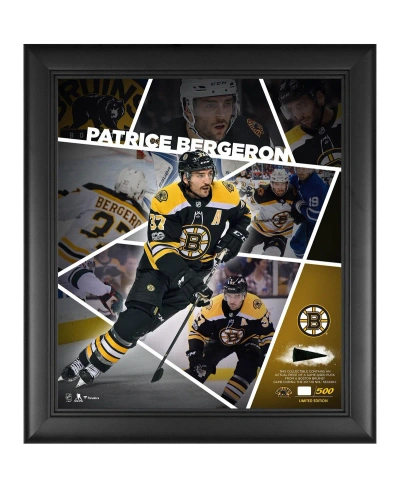 Fanatics Authentic Patrice Bergeron Boston Bruins Framed 15'' X 17'' Impact Player Collage With A Piece Of Game-used Pu In Multi
