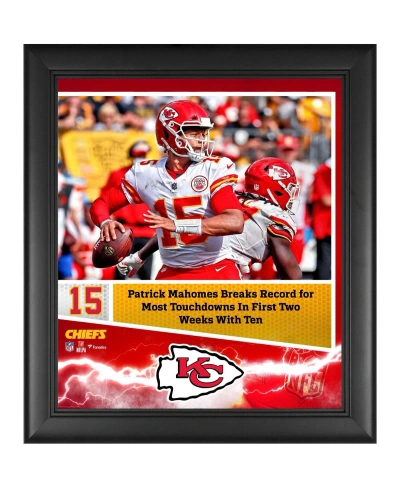 Fanatics Authentic Patrick Mahomes Kansas City Chiefs Framed 15" X 17" Touchdown Record Collage In Multi