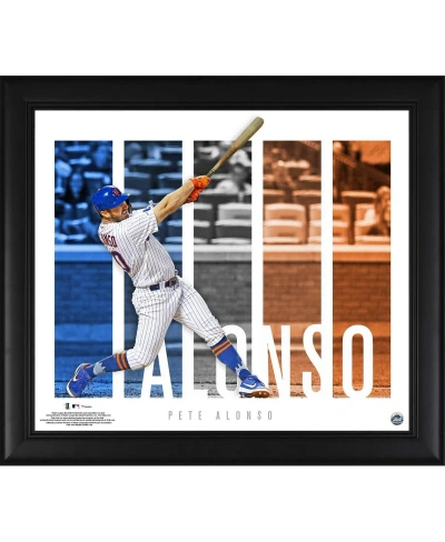Fanatics Authentic Pete Alonso New York Mets Framed 15" X 17" Player Panel Collage In Multi