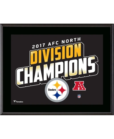 Fanatics Authentic Pittsburgh Steelers 10.5" X 13" 2017 Afc North Champions Sublimated Plaque In Multi