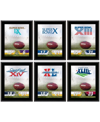 Fanatics Authentic Pittsburgh Steelers 10.5" X 13" Sublimated Super Bowl Champion Plaque Bundle In Multi