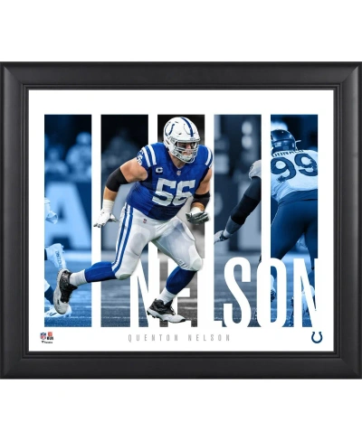 Fanatics Authentic Quenton Nelson Indianapolis Colts Framed 15" X 17" Player Panel Collage In Multi